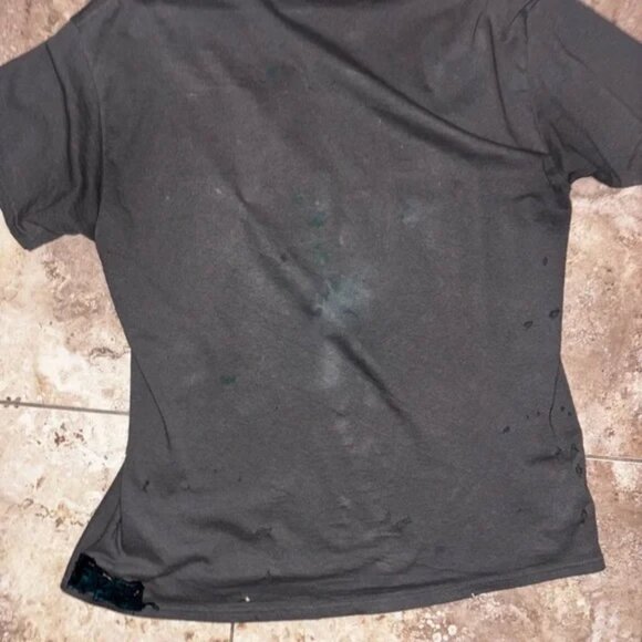 NWOT nirvana face t distressed original rare hand painted rare distressed KURT T - Picture 3 of 14